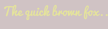 Image with Font Color E5E49B and Background Color D0C3C4